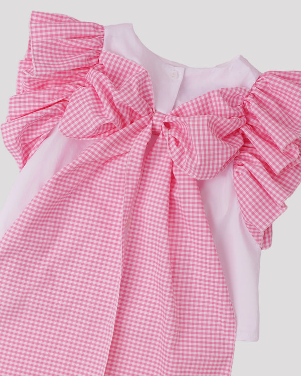 Bluza Jellyfish roz cu patratele